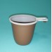Чашка кофейная 200мл 50шт/уп (1500) бело-коричневая